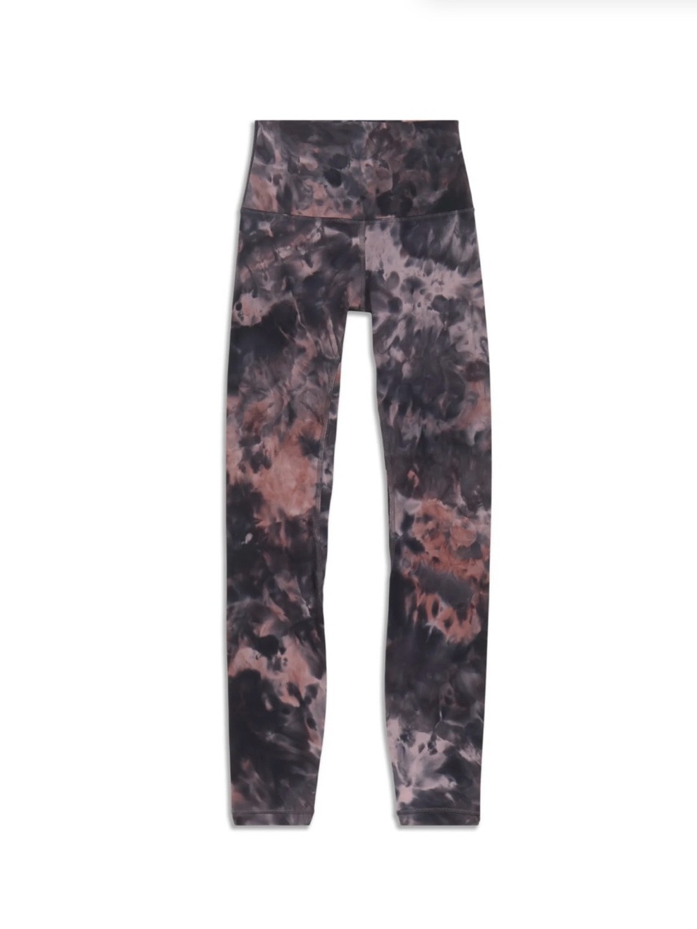 Lululemon Tie-Dye Leggings - Black & Brown High-Waist